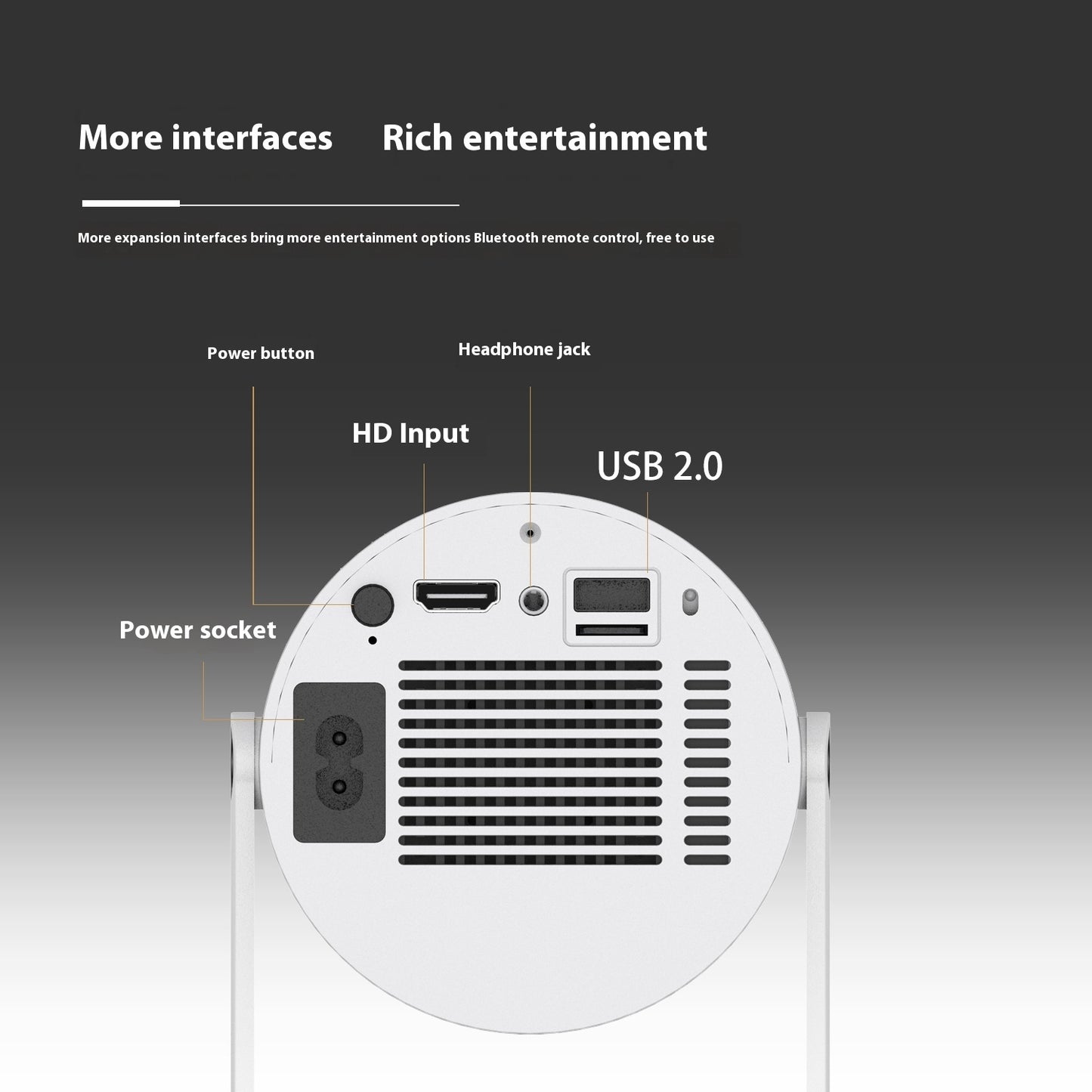 Compact Portable Projector for Home Use