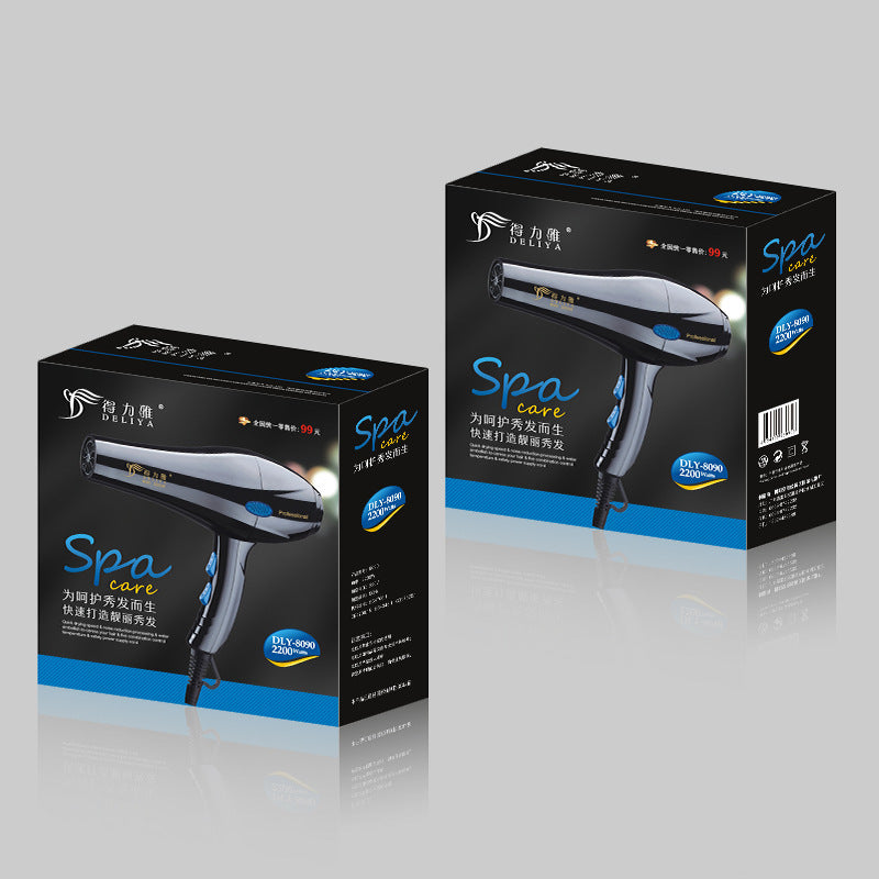 High-Power Blue Light Negative Ion Hair Dryer for Home Use