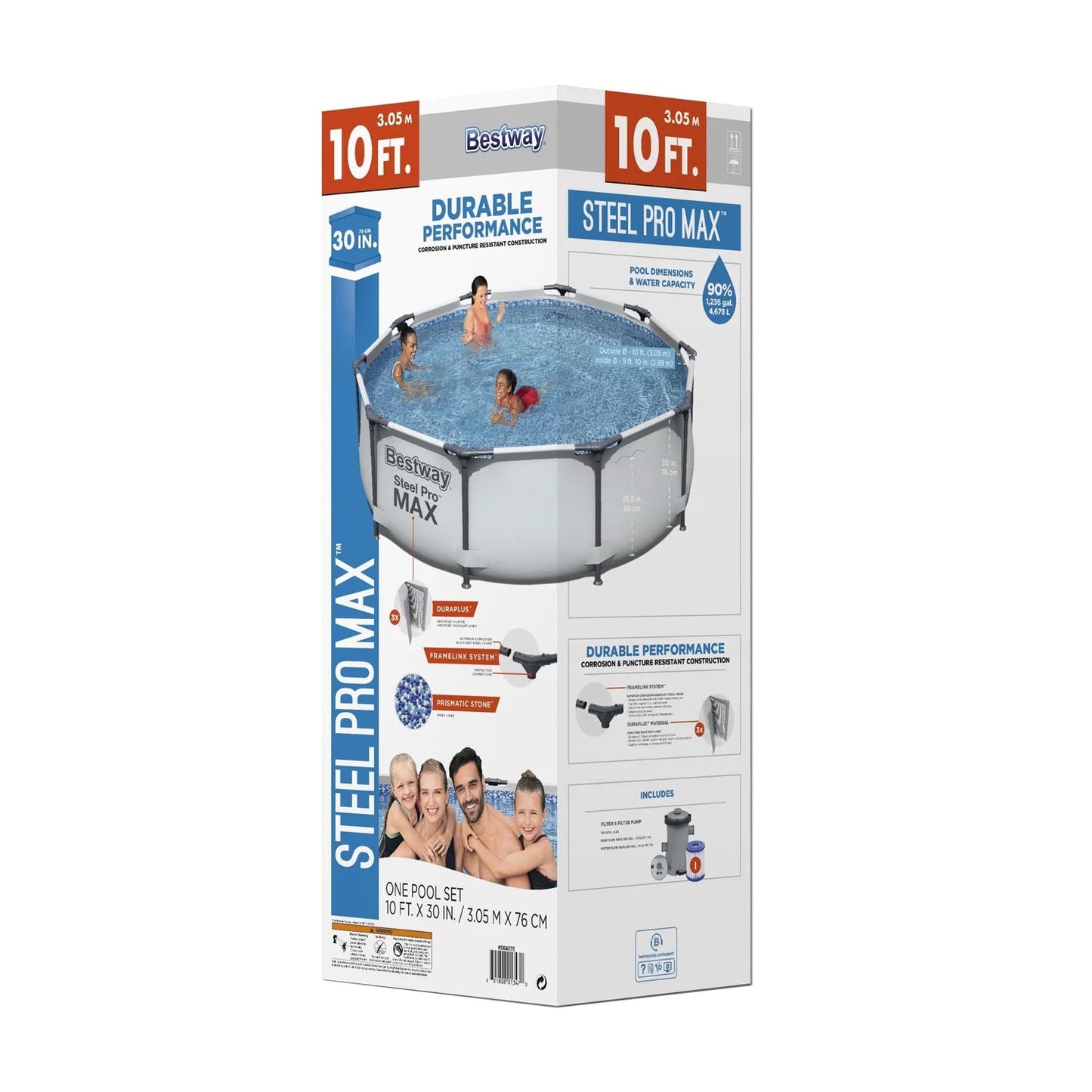 Steel Pro MAX 10' X 30" above Ground Pool Set Round