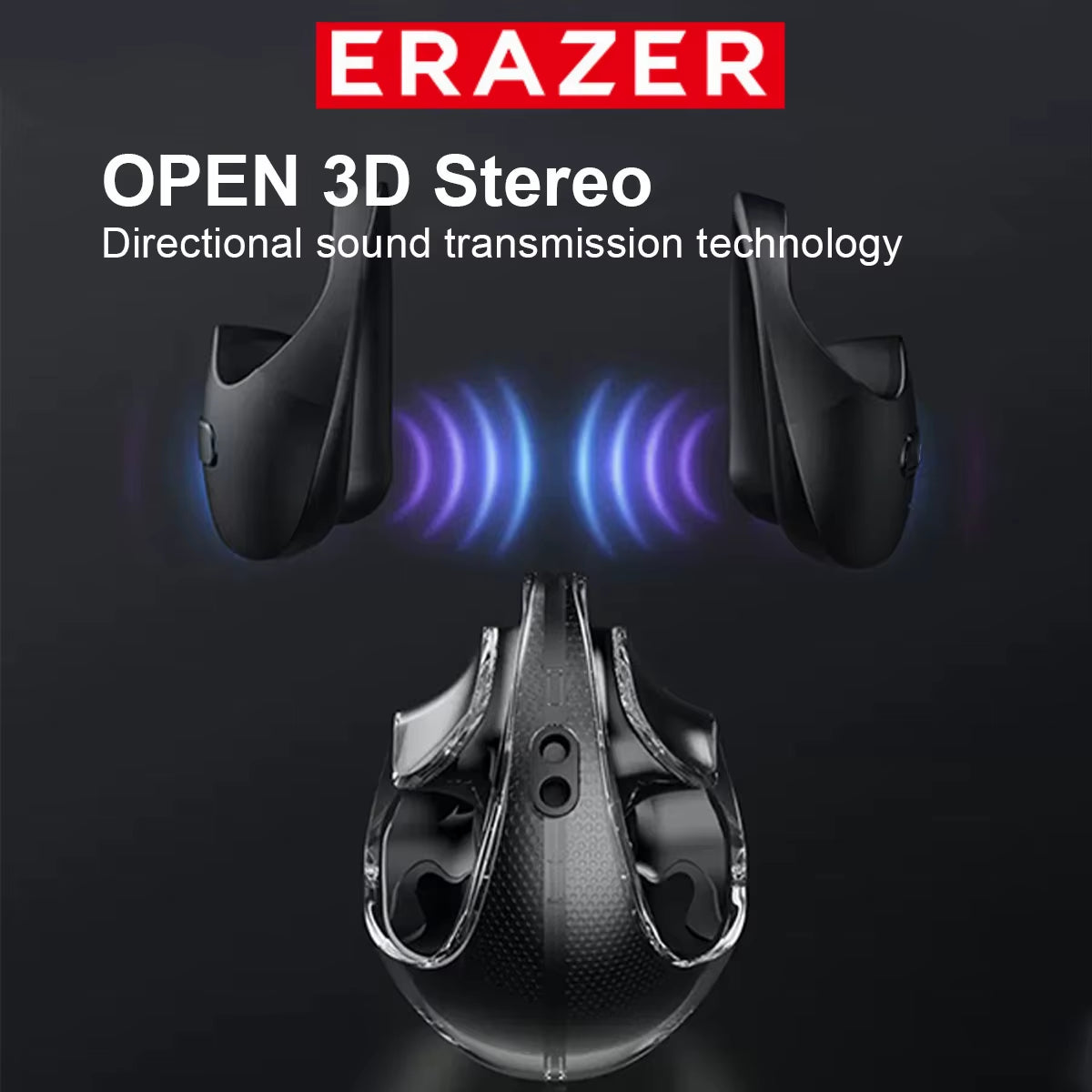 ERAZER X15 TWS Wireless Earphone Earphone Bluetooth 5.4 Ear-Mounted Sports Waterproof Wireless Earphones with Lanyard