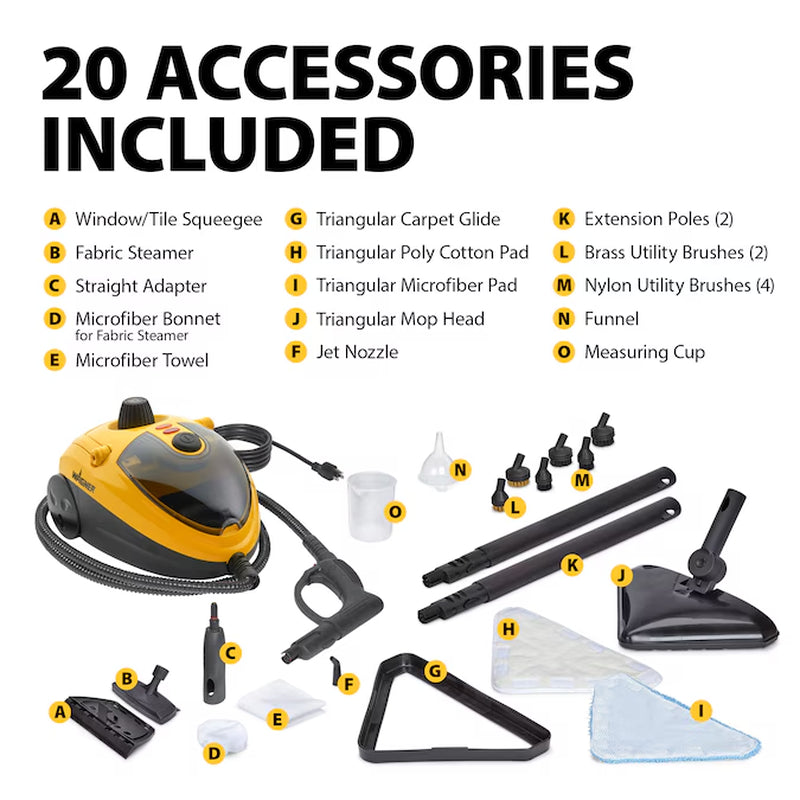 925E Elite Steam Cleaner with 20 Accessories Spray Floor Cleaner 1 Count