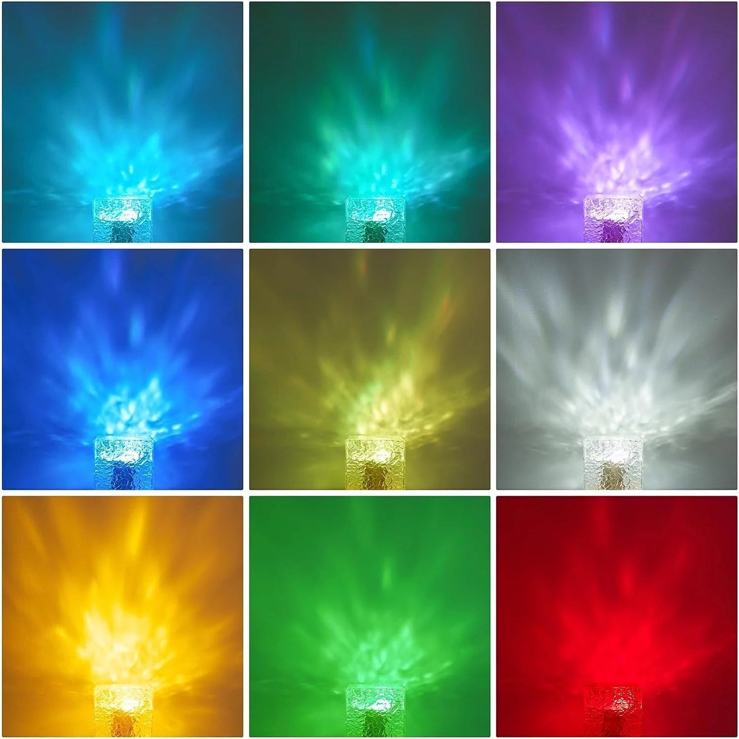 Star Galaxy Lamp, 16 Colors LED 3D Ocean Wave Projector Light Wiht Remote Control, Night Light Birthday Xmas Gifts for Girls Boys Kids