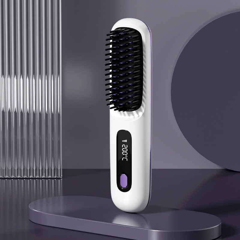 Wireless Hair Straightener and Straightening Comb