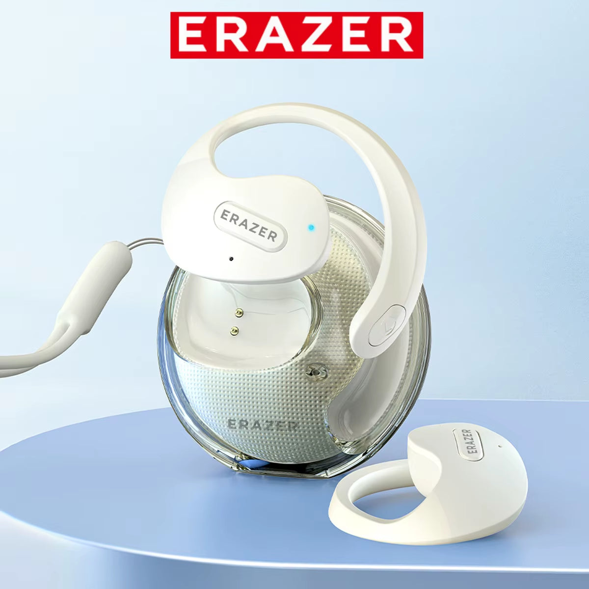 ERAZER X15 TWS Wireless Earphone Earphone Bluetooth 5.4 Ear-Mounted Sports Waterproof Wireless Earphones with Lanyard