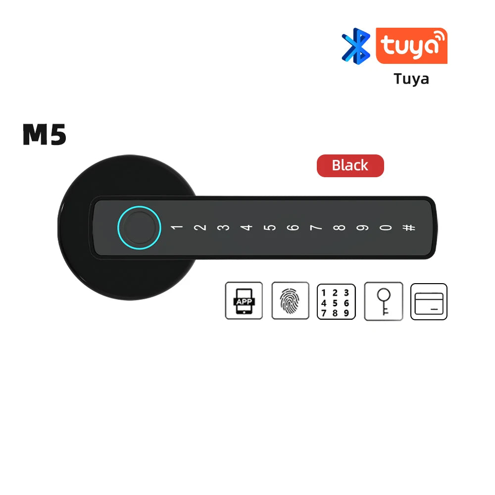 RAYKUBE Tuya Smart Fingerprint Door Lock – Model M5