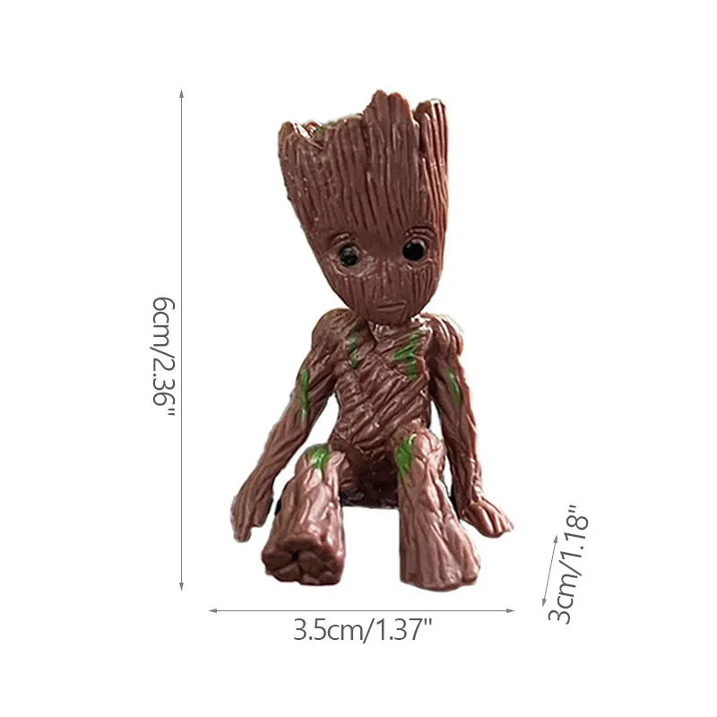 Home Decoration Crafts Miniature Groot Figurines