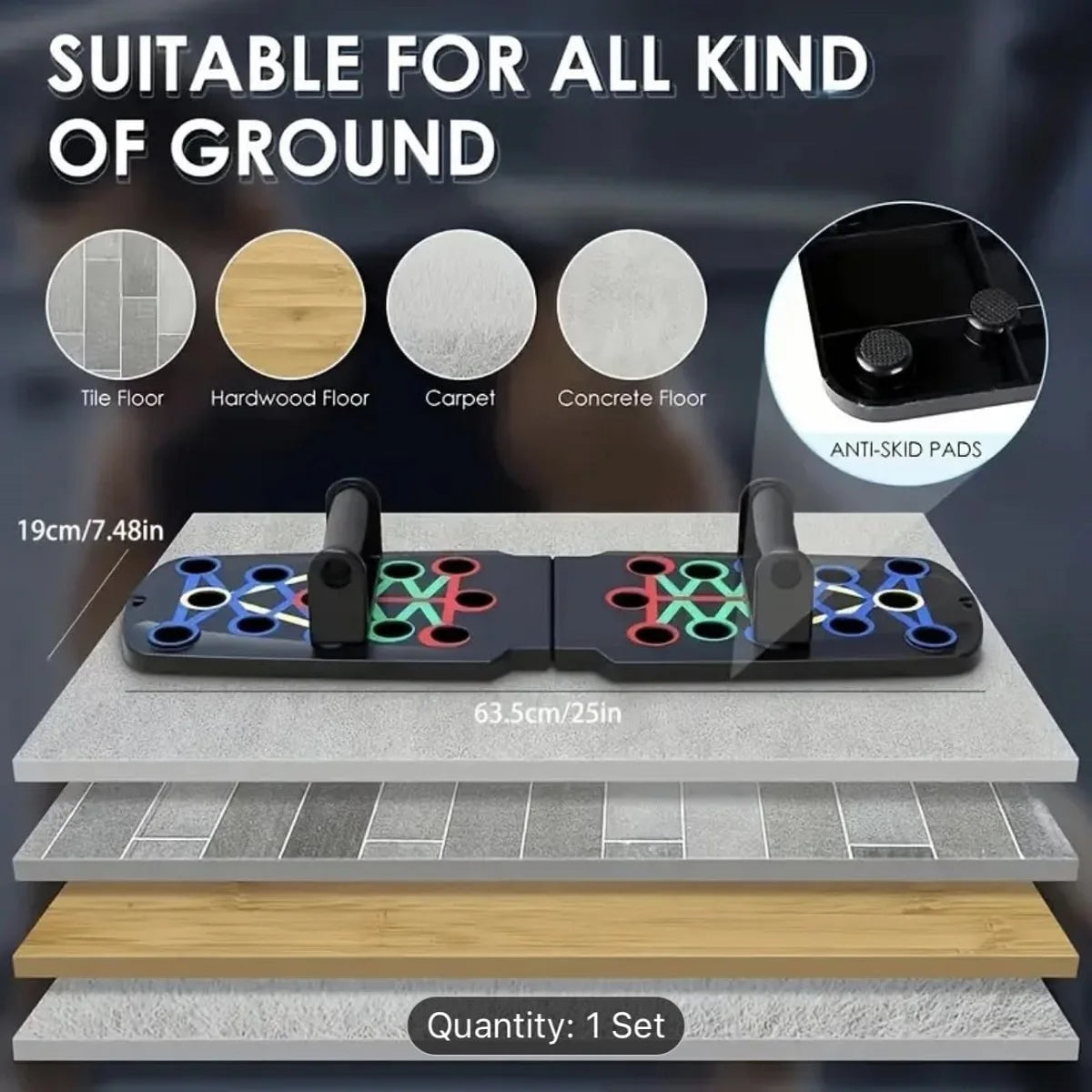 Multi-Functional Solid Push Up Board