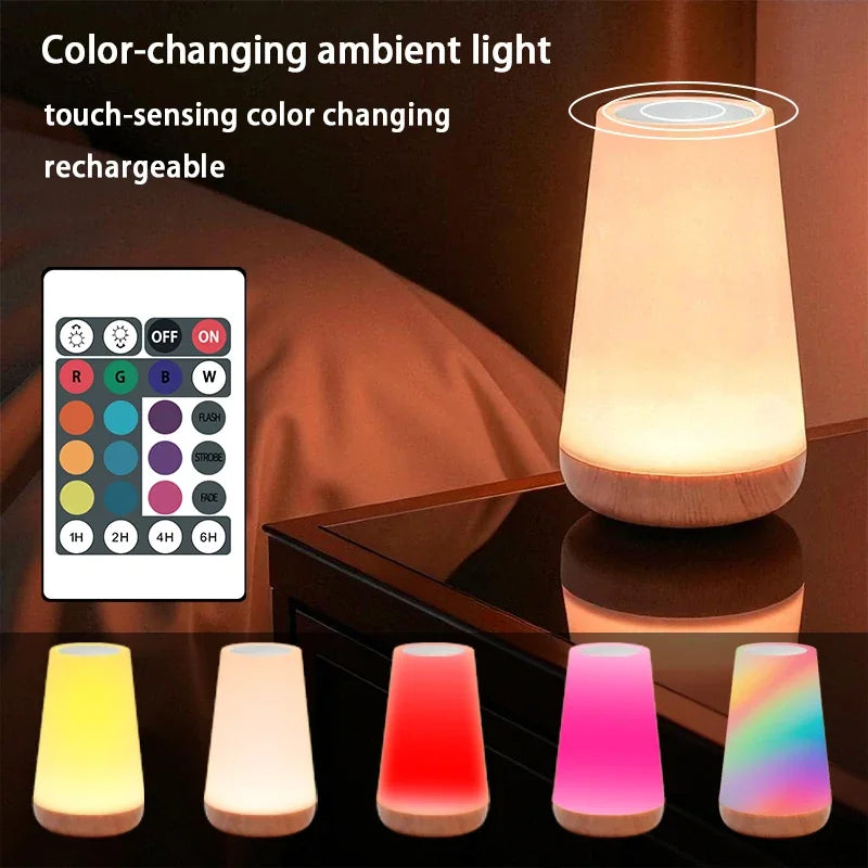 USB Rechargeable Portable RGB Night Lamp