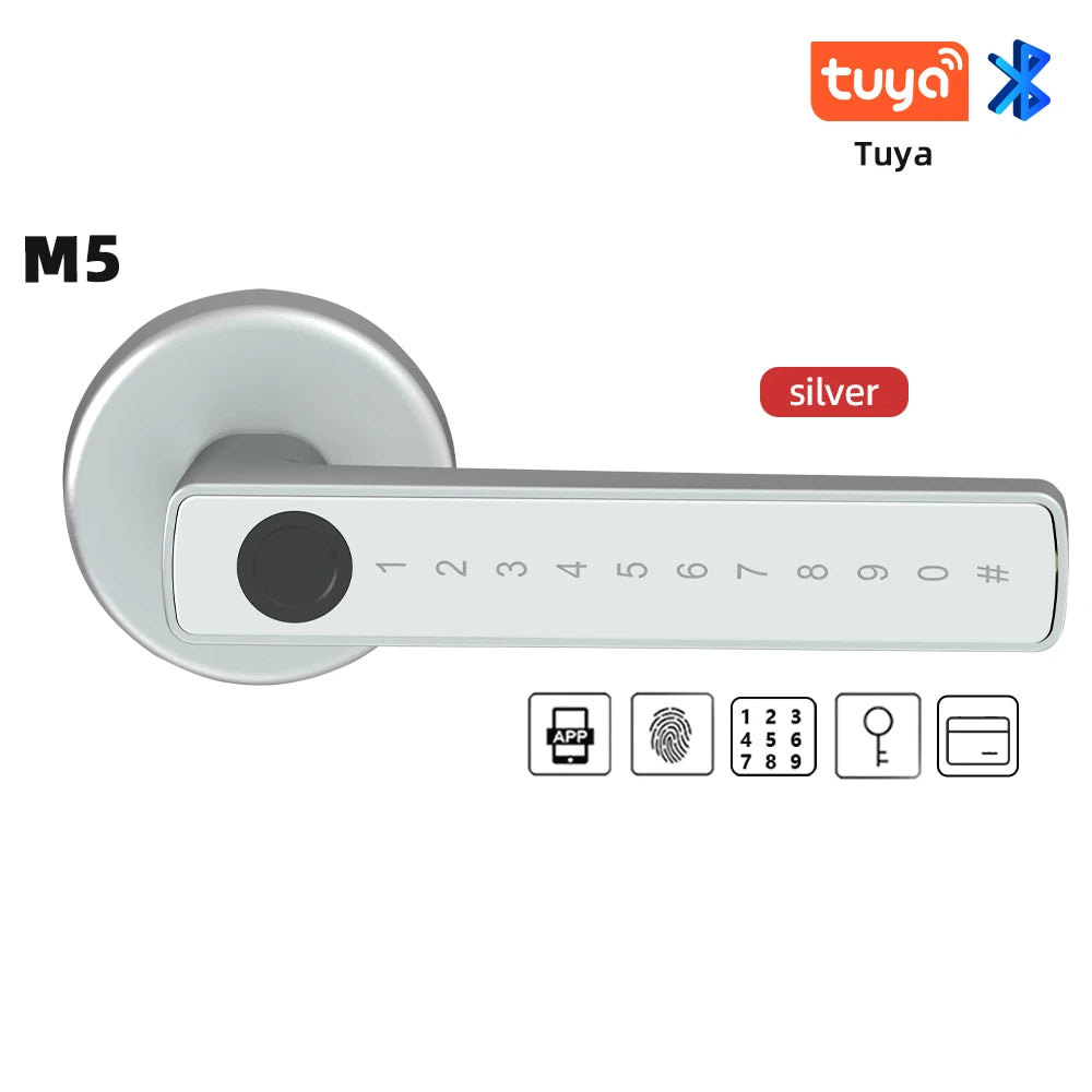 RAYKUBE Tuya Smart Fingerprint Door Lock – Model M5