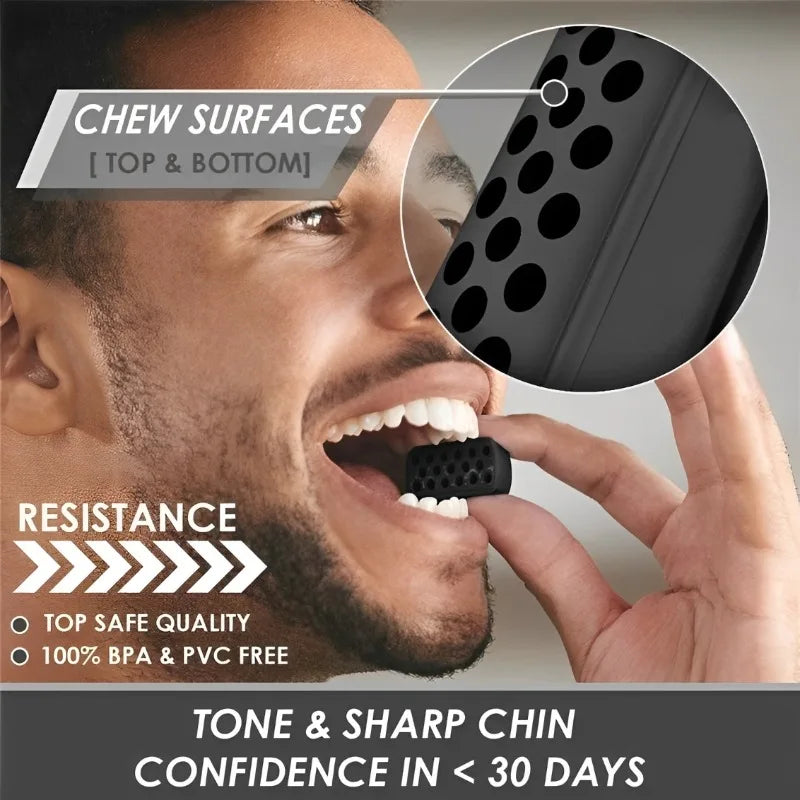 2Pcs Sillicone Jaw Exerciser