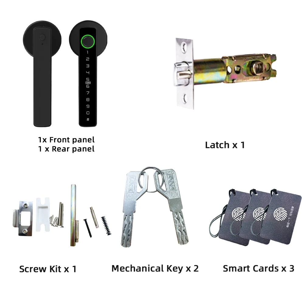 RAYKUBE Tuya Smart Fingerprint Door Lock – Model M5