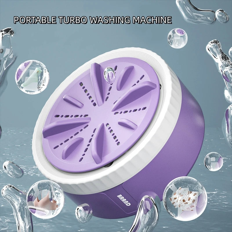 3-Gear Mini Ultrasonic Washing Machine