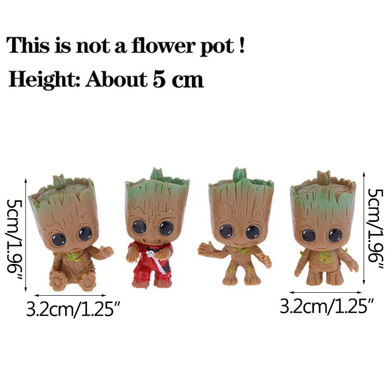 Home Decoration Crafts Miniature Groot Figurines