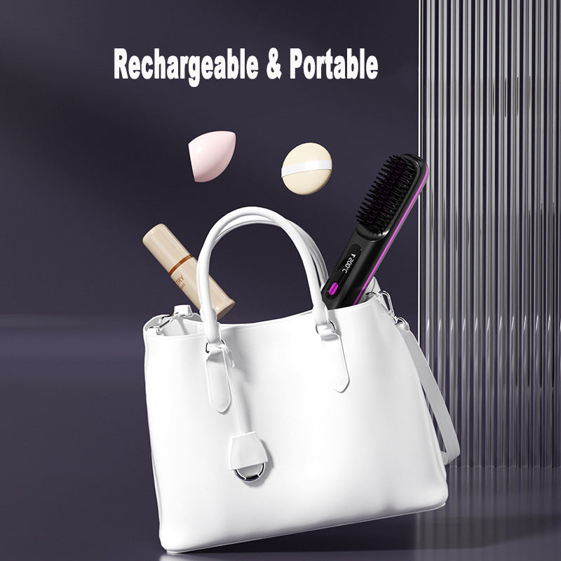 Wireless Hair Straightener and Straightening Comb