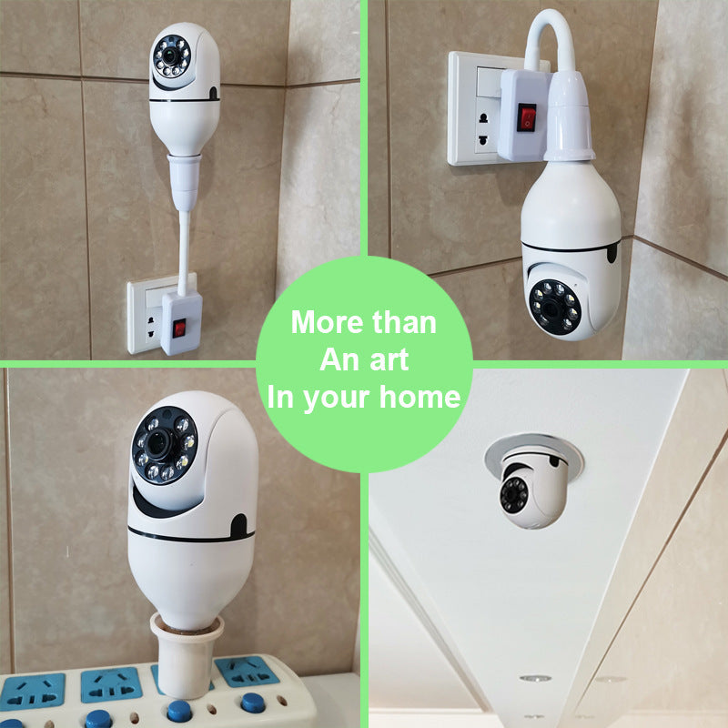 WiFi 1080P Zoom Camera Bulb with 4X Zoom for Home