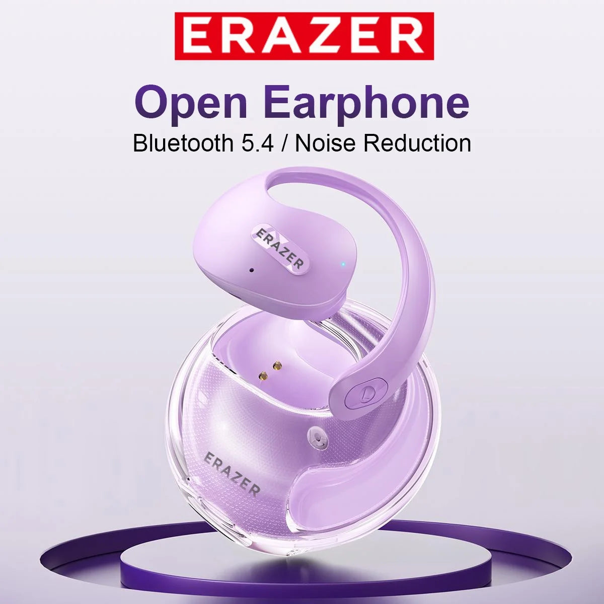 ERAZER X15 TWS Wireless Earphone Earphone Bluetooth 5.4 Ear-Mounted Sports Waterproof Wireless Earphones with Lanyard