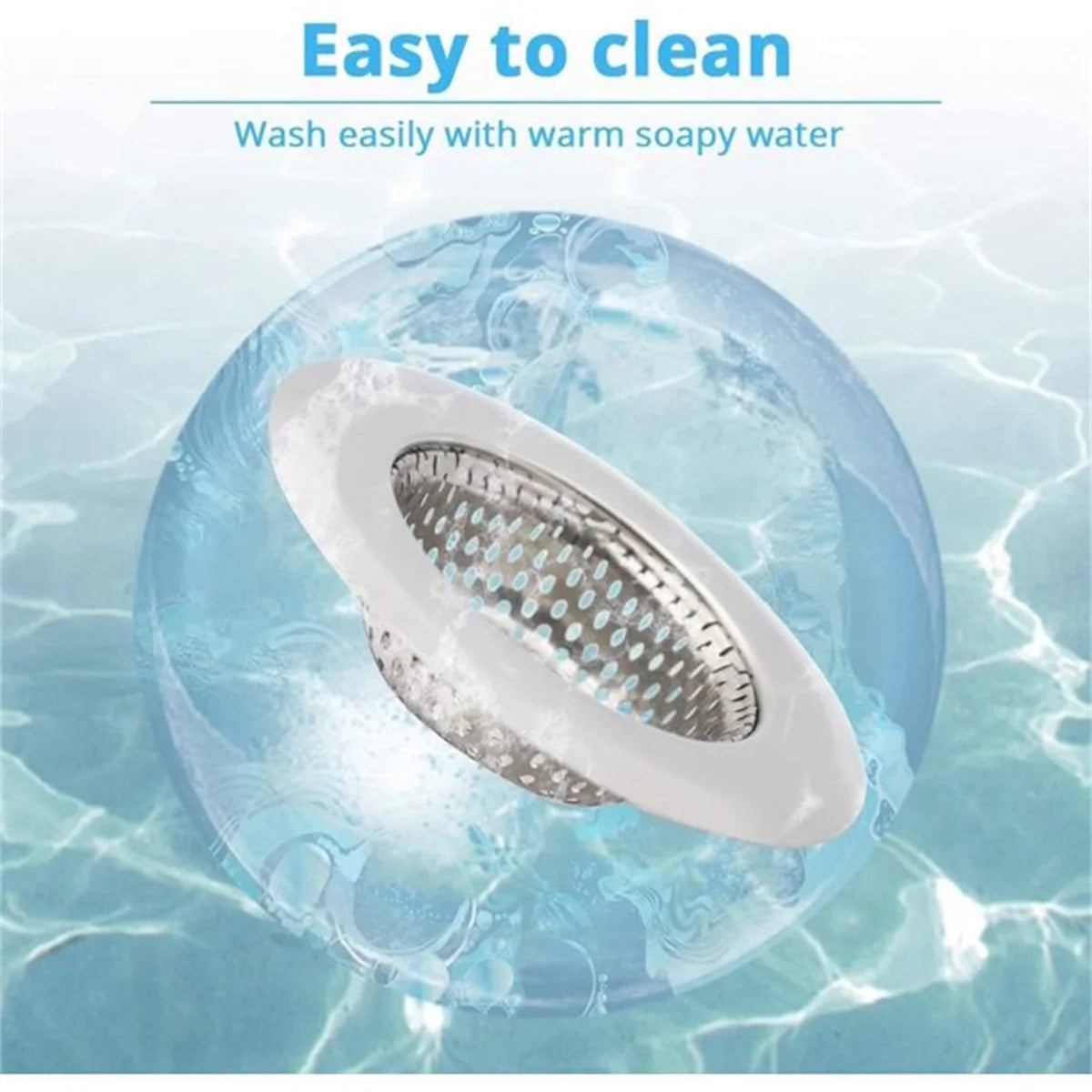 2Pcs Bathtub Drain Strainer, Small Wide Rim 1.57" Diameter , Stainless Steel Sink Drain Strainer,Drain Hair Catcher Perfect for Bathtub and Utility Sink Laundry Tub