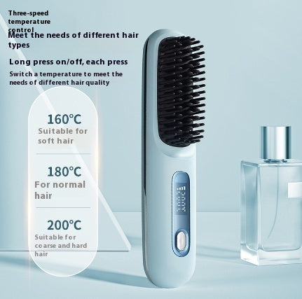Wireless Hair Straightener and Straightening Comb