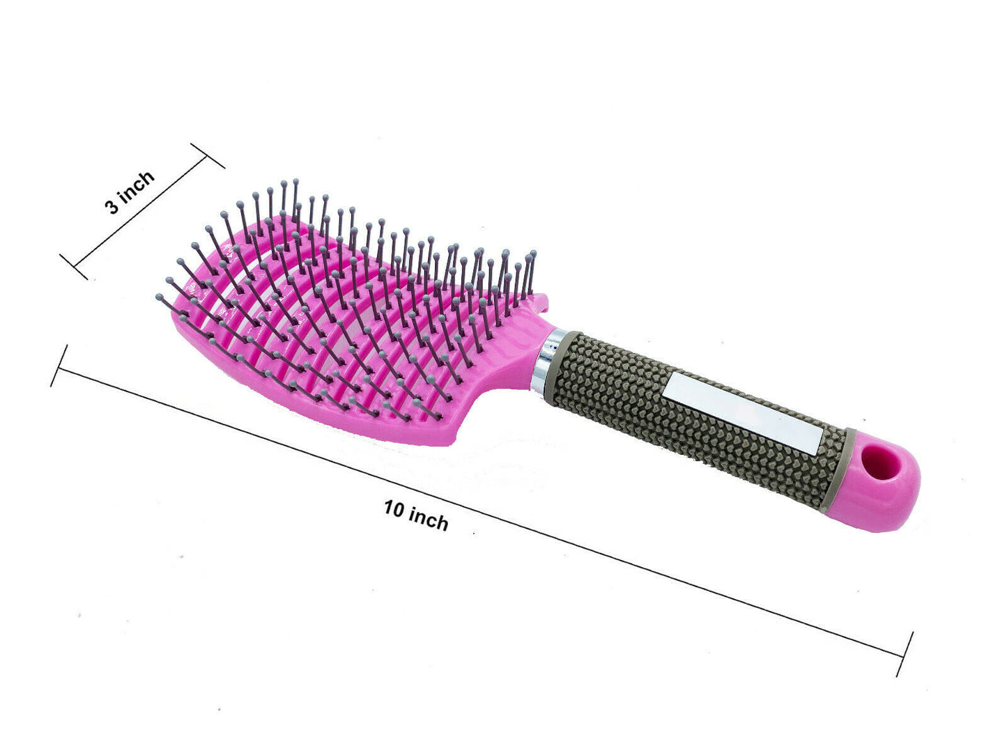 Anti Static Bending Nylon Women's Curly Hair Brush
