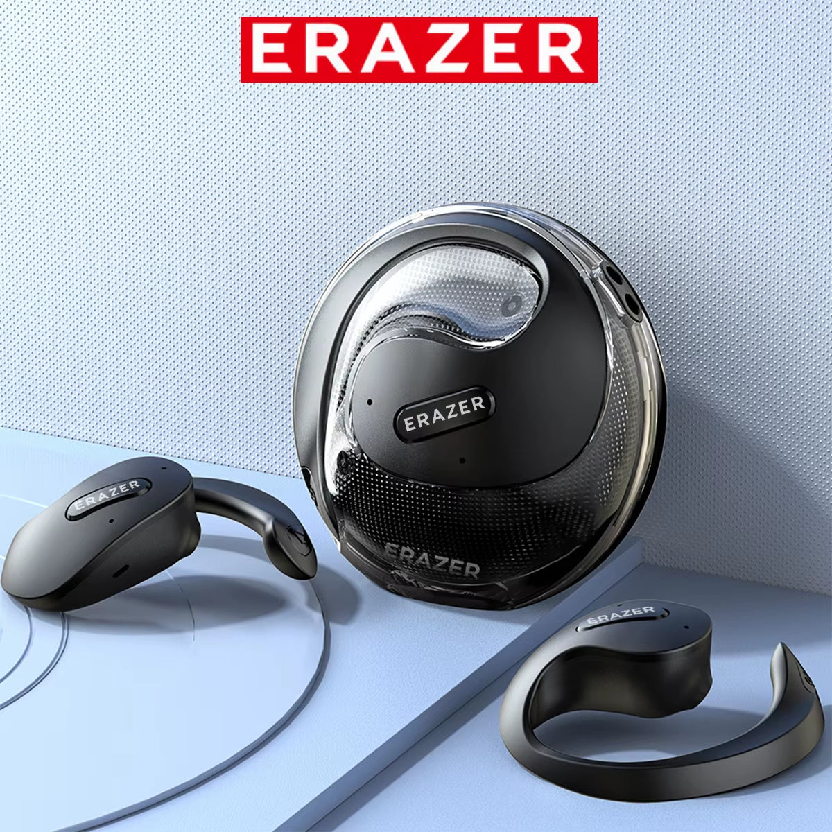 ERAZER X15 TWS Wireless Earphone Earphone Bluetooth 5.4 Ear-Mounted Sports Waterproof Wireless Earphones with Lanyard