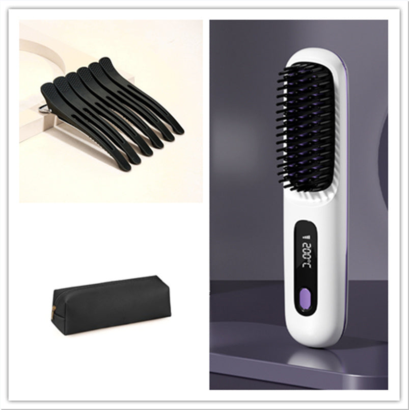 Wireless Hair Straightener and Straightening Comb