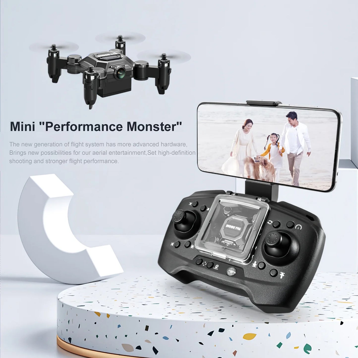 Drone with Camera, FPV Drone for Adults, Foldable Drone RC 1080P