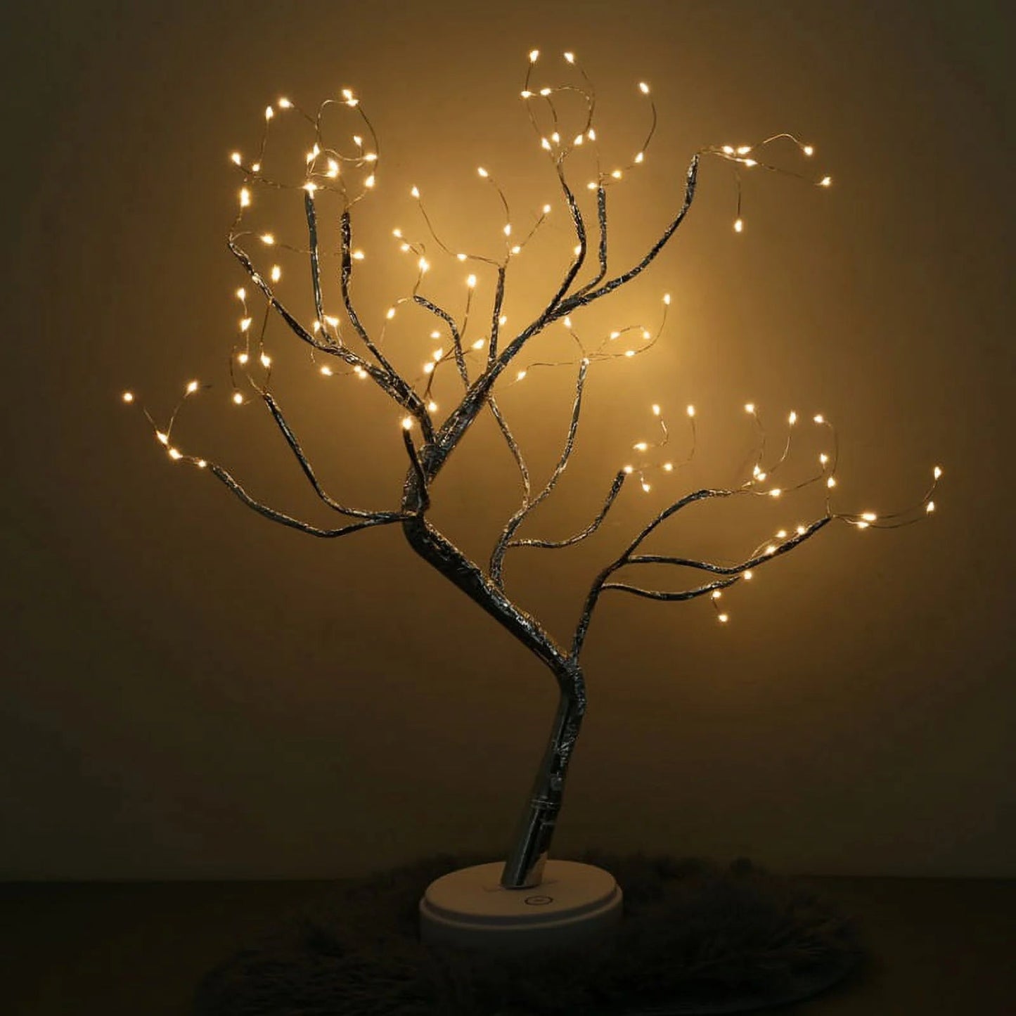 20" Tabletop Bonsai Tree Light with 108 Pearls LED DIY Artificial Light Tree Lamp Decoration for Gift Home Wedding Festival Holiday