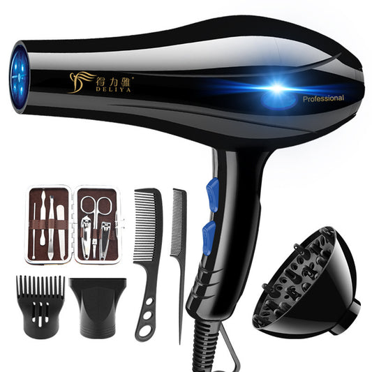 High-Power Blue Light Negative Ion Hair Dryer for Home Use
