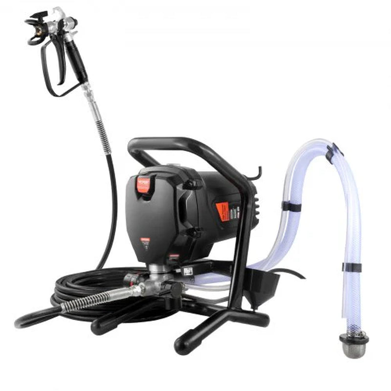 VEVOR Stand Airless Paint Sprayer, 3000PSI 750W Efficient Electric Airless Sprayer,For Home Interior and Exterior Furniture and Fences, Handheld Paint Sprayers, Fine and Even Painting Effect
