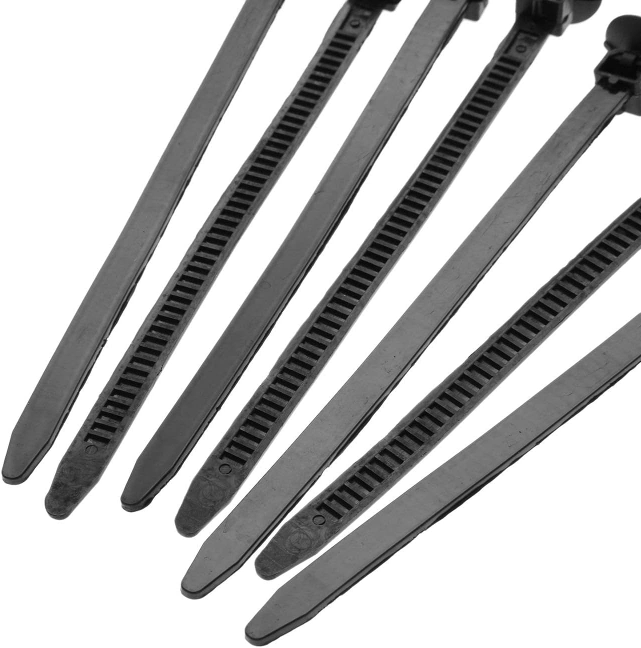 Nylon Cable Tie, 30PCS 5.51Inch Black Cable Zip Ties, Self-Locking Plastic Tie Wrap for Organizing Home Office Data Centers Garage Workshop