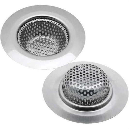 2Pcs Bathtub Drain Strainer, Small Wide Rim 1.57" Diameter , Stainless Steel Sink Drain Strainer,Drain Hair Catcher Perfect for Bathtub and Utility Sink Laundry Tub