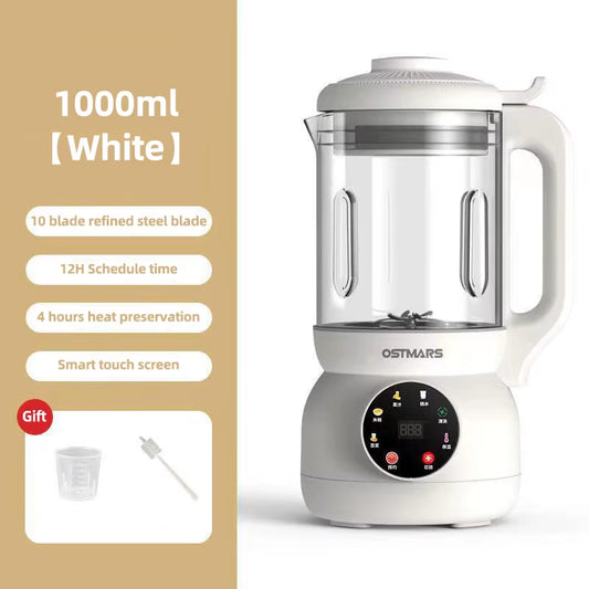 1000ML Soybean Milk Machine Automatic Intelligent Food Blender Electric Fruit Juicer Water Boiling Kettle Rice Paste Maker 220V