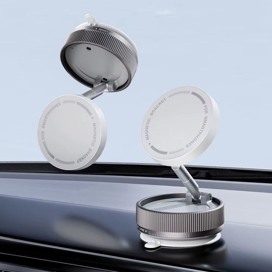 360° Adjustable Vacuum Magnetic Suction Cup Phone Mount, Hands-Free Magnetic Cell Phone Holder for Car/Gym/Mirror/Smoot