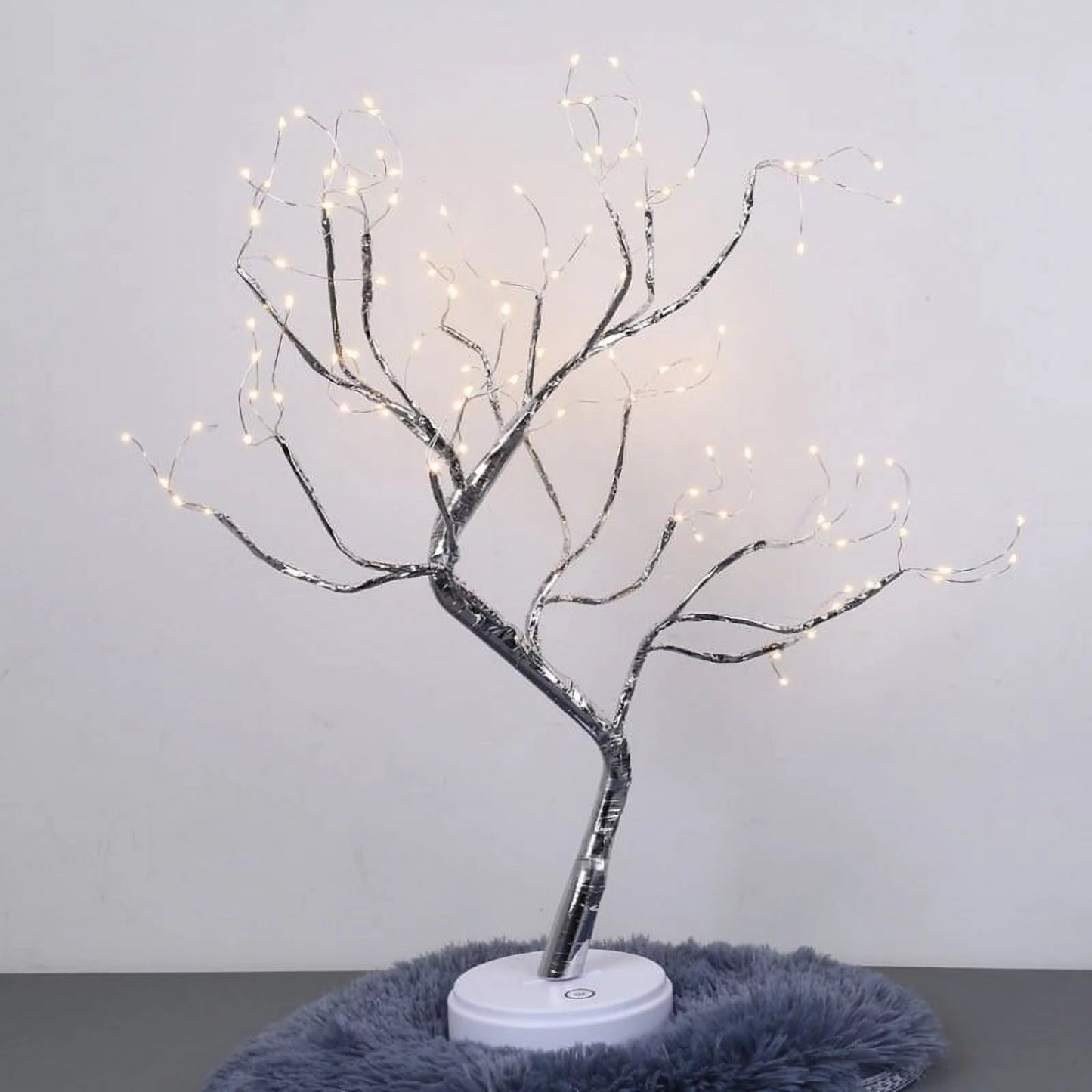 20" Tabletop Bonsai Tree Light with 108 Pearls LED DIY Artificial Light Tree Lamp Decoration for Gift Home Wedding Festival Holiday