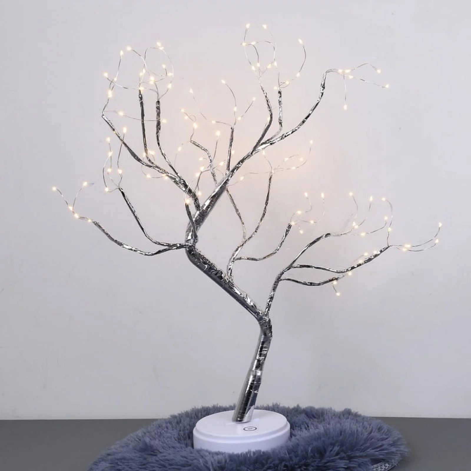20" Tabletop Bonsai Tree Light with 108 Pearls LED DIY Artificial Light Tree Lamp Decoration for Gift Home Wedding Festival Holiday