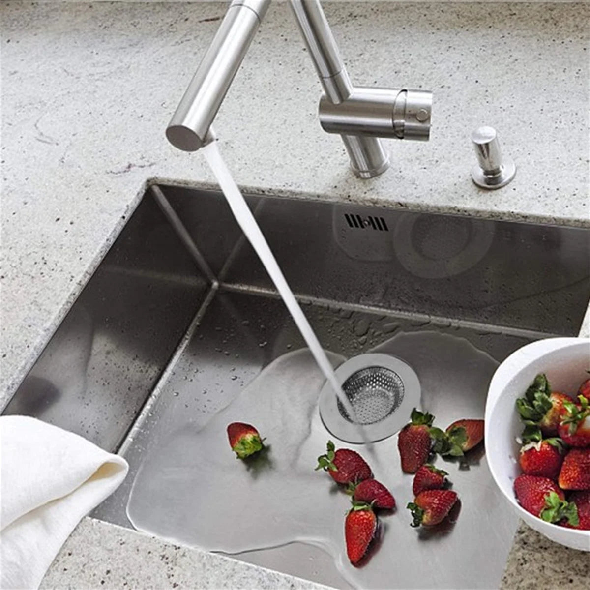 2Pcs Bathtub Drain Strainer, Small Wide Rim 1.57" Diameter , Stainless Steel Sink Drain Strainer,Drain Hair Catcher Perfect for Bathtub and Utility Sink Laundry Tub