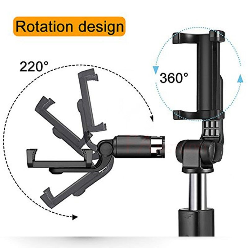 Mobile Tripod Selfie Stick with Built-in Bluetooth