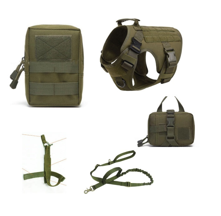 Tactical Dog Harness Pet German Shepherd K9 Training Vest Dog Harness