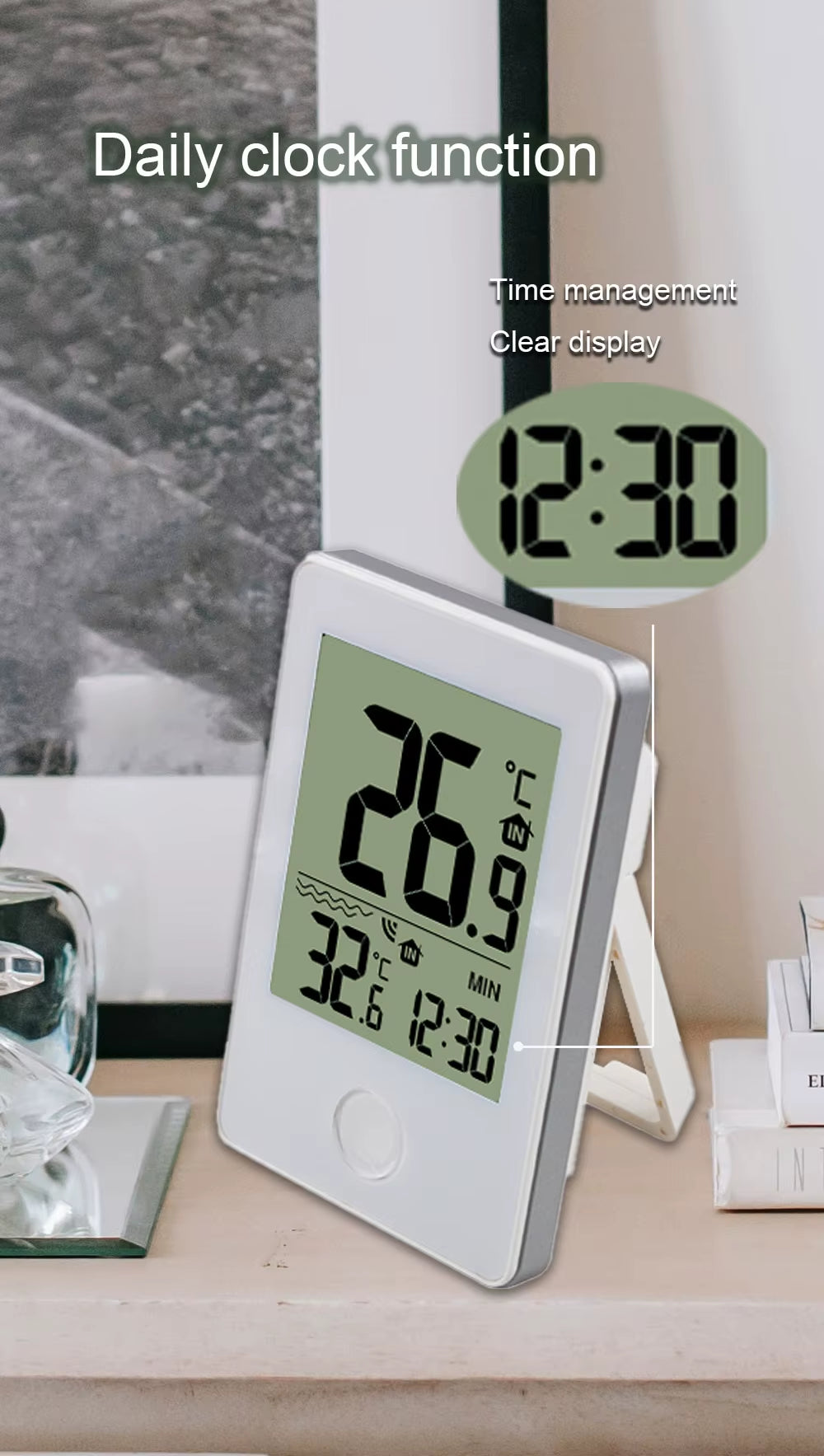 Digital Swimming Pool Thermometer Floating Outdoor Floating Thermometers Used for Swimming Pool Bathrooms Aquarium