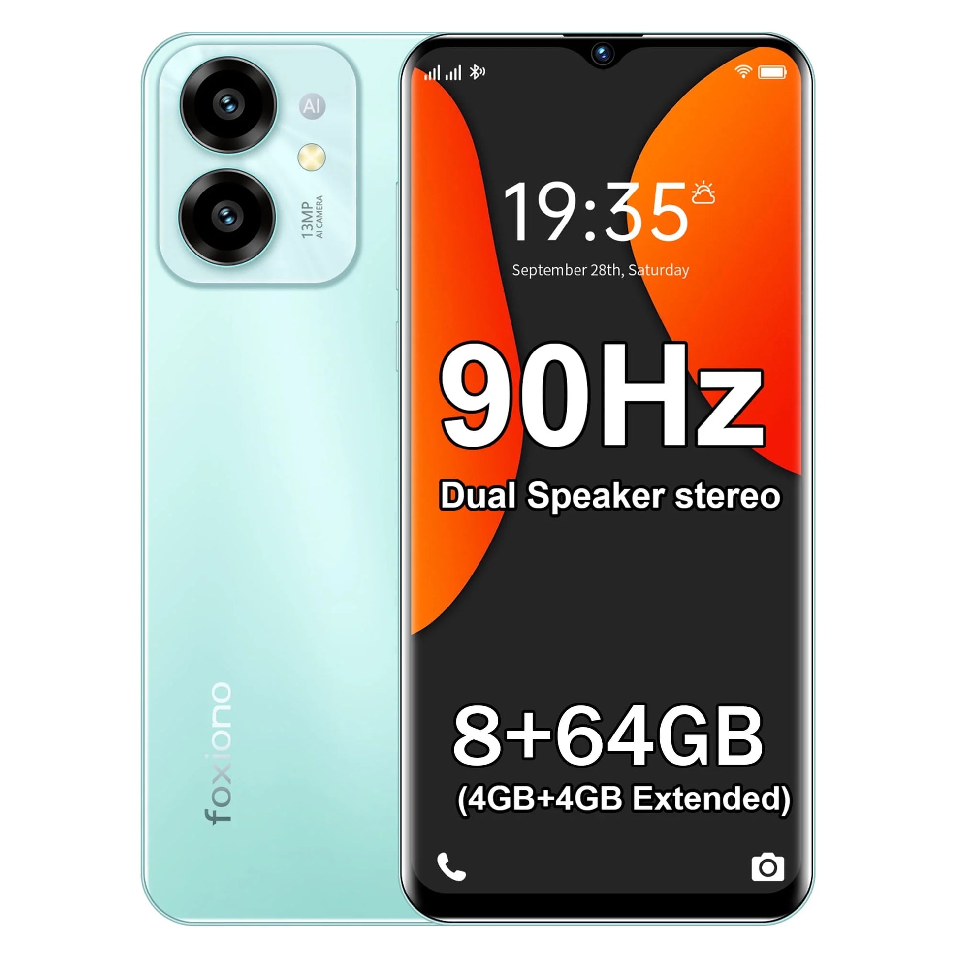 A22 Unlocked Smartphone, Android 14, 8GB RAM + 64GB Storage, Dual SIM, Fast Processor, 4000Mah Battery – Affordable & Reliable,Green