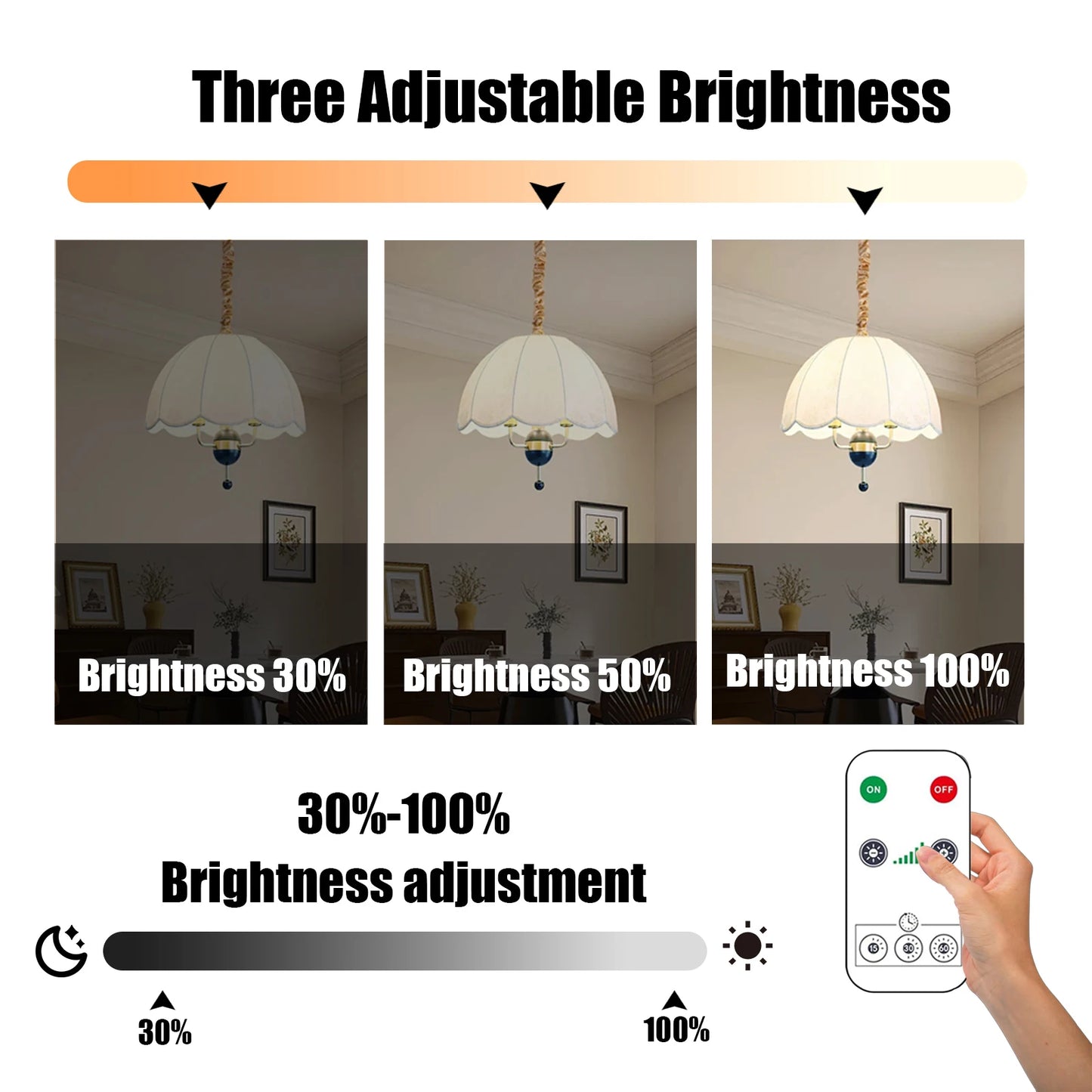 Rechargeable RGB LED Light Bulb – Smart, Dimmable & Cordless 💡🌈