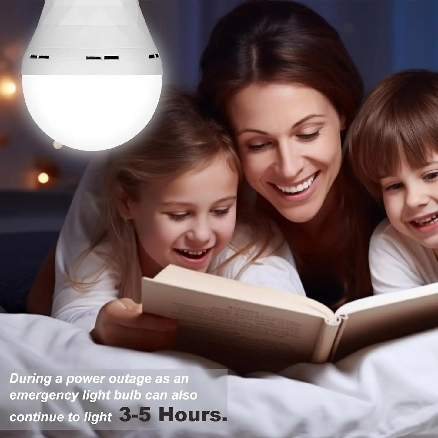 Rechargeable RGB LED Light Bulb – Smart, Dimmable & Cordless 💡🌈