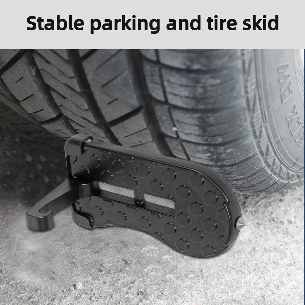 Folding Door Step Roof Rack with Safety Hammer
