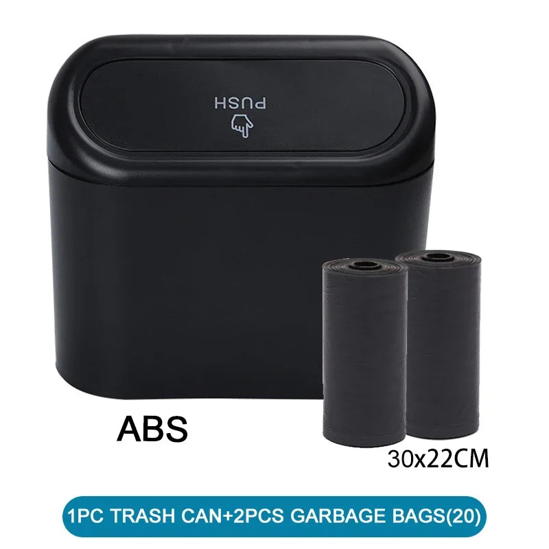 Mini Waterproof Car Trash Can (with Lid)