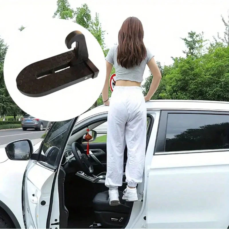 Folding Door Step Roof Rack with Safety Hammer