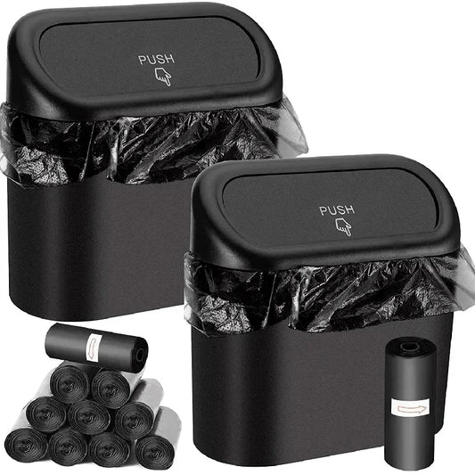 Mini Waterproof Car Trash Can (with Lid)