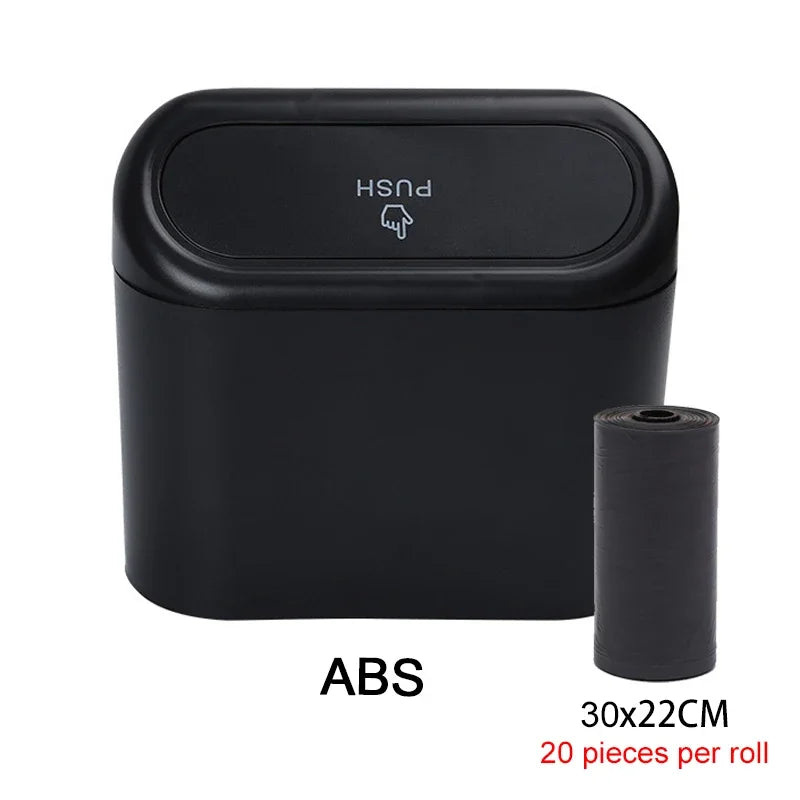 Mini Waterproof Car Trash Can (with Lid)