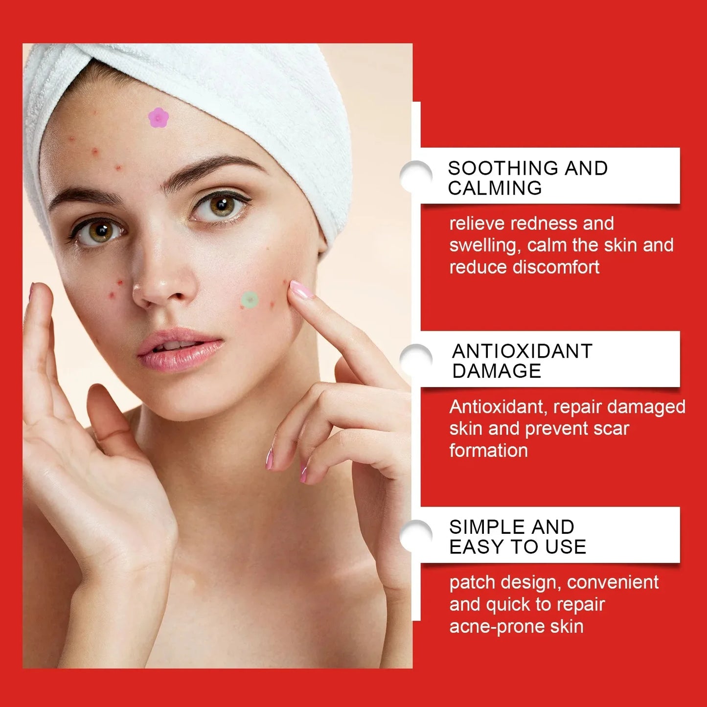Acne Pimple Patches – Overnight Absorbing Stickers for Clearer Skin ✨
