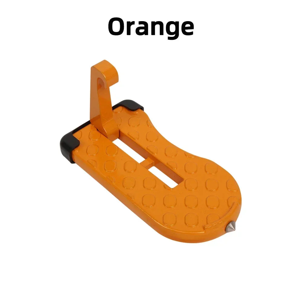 Folding Door Step Roof Rack with Safety Hammer