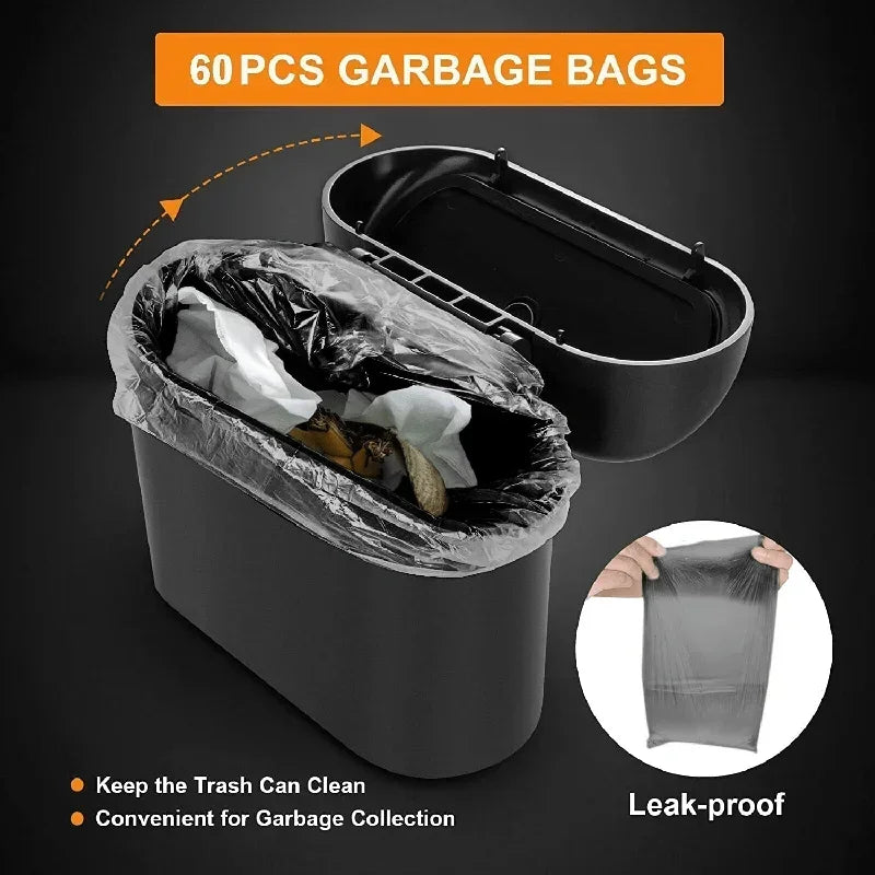 Mini Waterproof Car Trash Can (with Lid)